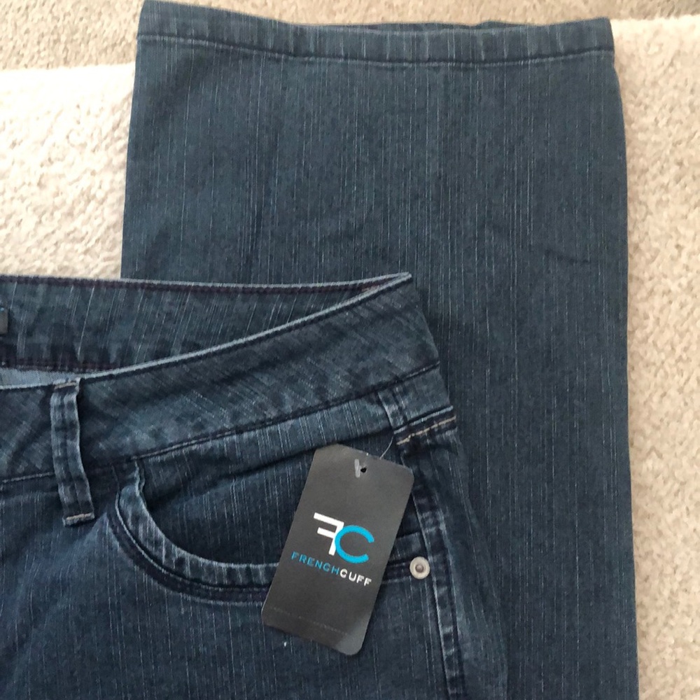 French Cuff Boot Cut Jeans SZ 14 - Picture 7 of 8